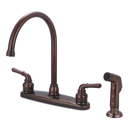 Two Handle Kitchen Faucet, NPSM, Standard, Oil Rubbed Bronze
